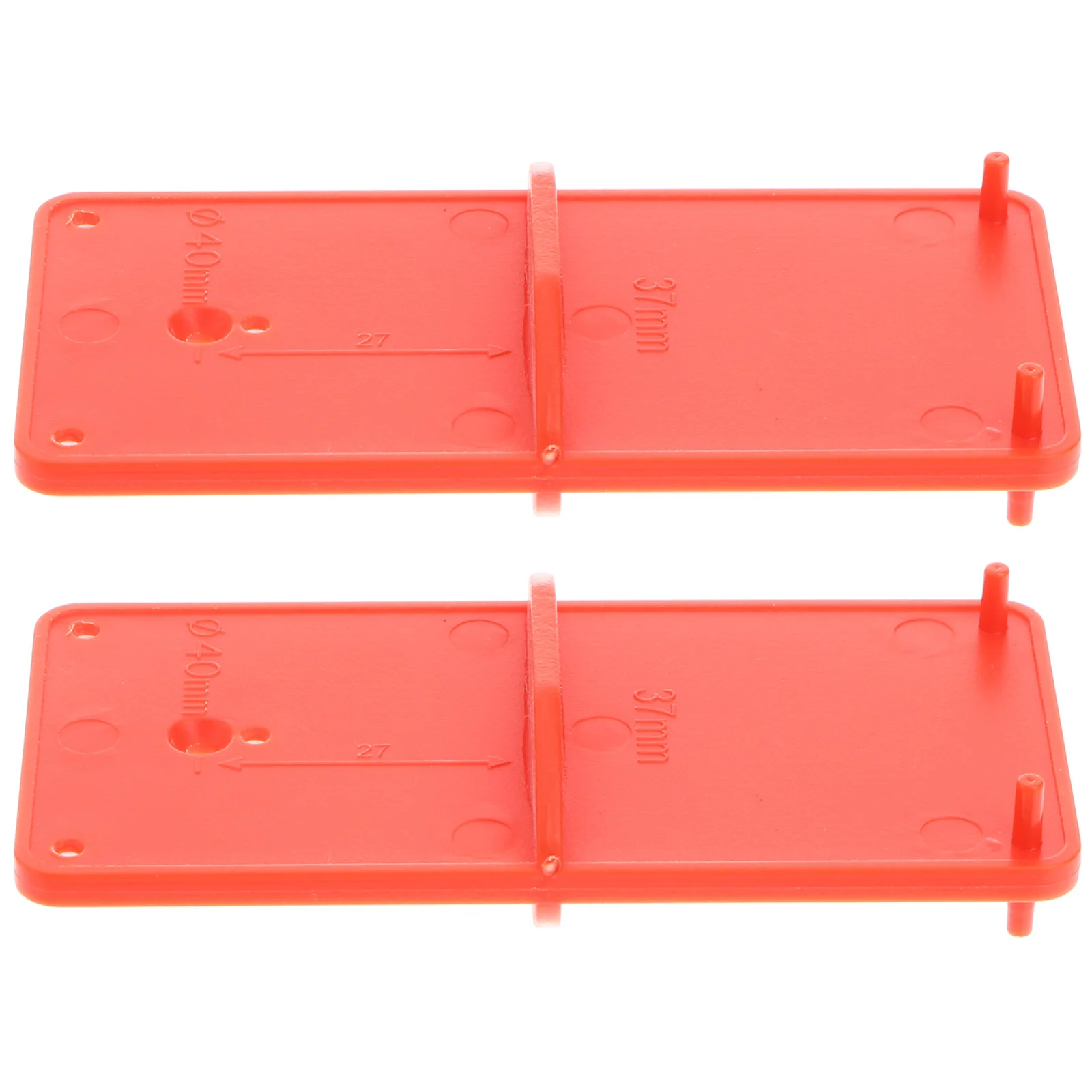 

2 Pcs Woodworking Hole Locator Plastic Drilling Guide Tool Compact Design Fine Workmanship Durable Carpenter Hinge Punch