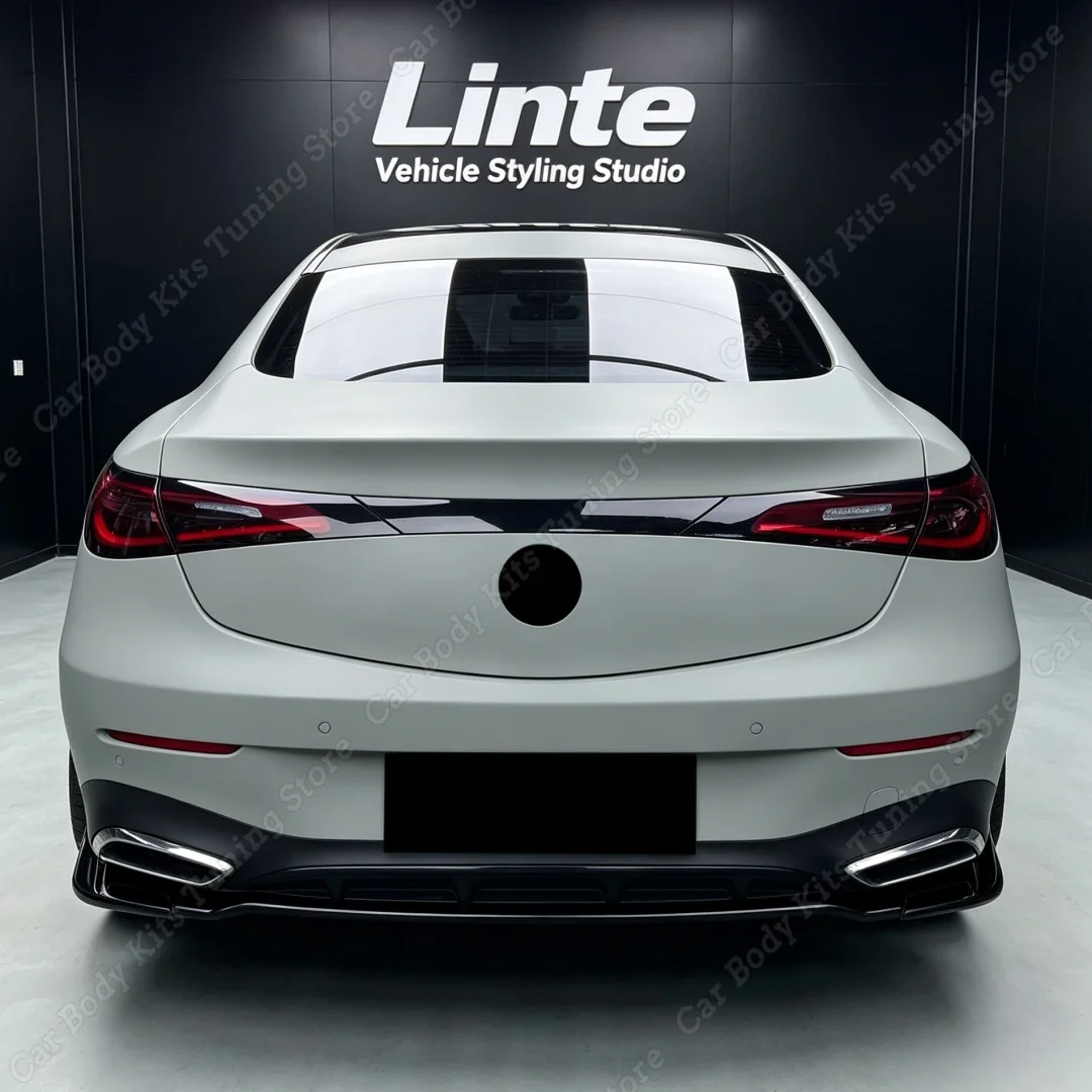 Rear Bumper Valance For Mercedes Benz CLE Coupe C236 260 300 220d AMG Line 2024 2025 2026 ABS Spoiler Splitter Body kit Tuning