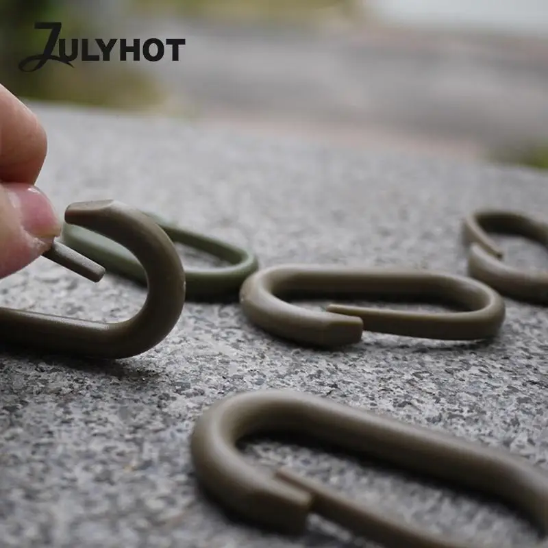 5Pcs/Lot Plastic D-Ring Carabiner Locking Buckle Outdoor Backpack Quick Release Carabiners