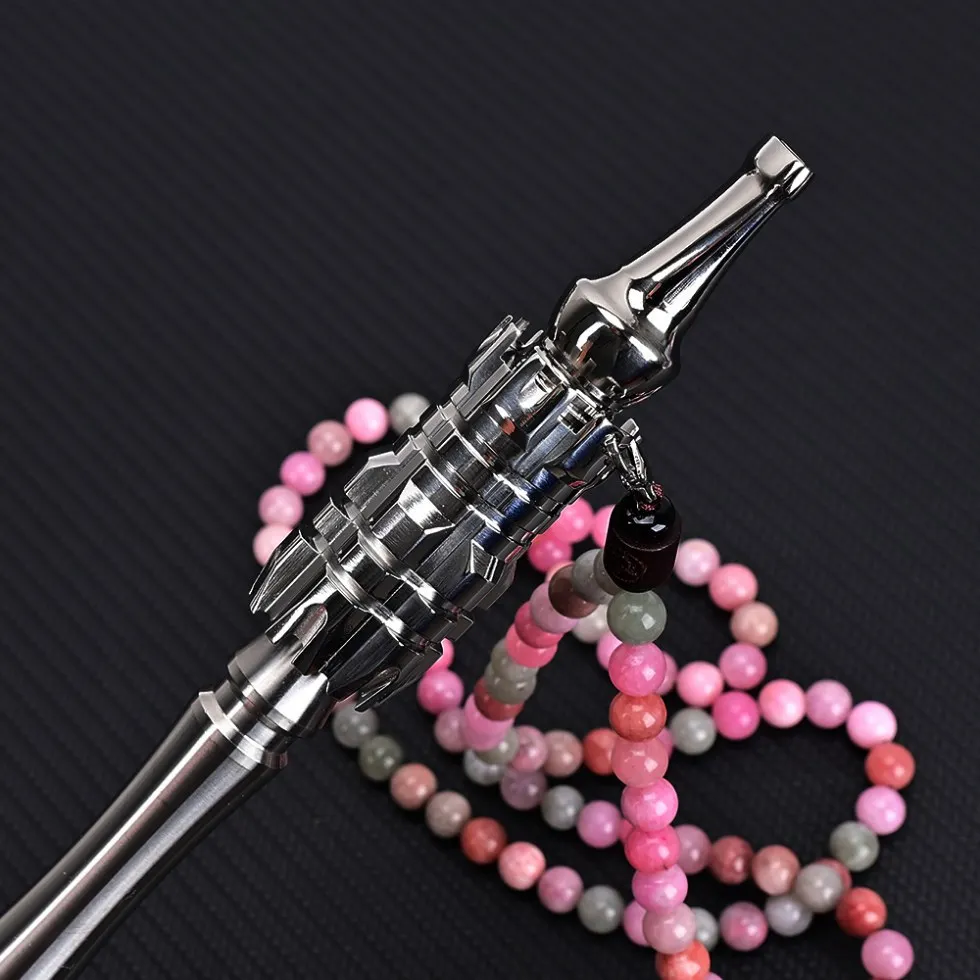 WOLF COOLVAPE Mecha Air Flat Nozzle with Titanium Alloy Hookah Tip and Non-Rusty Stone Bead Chain