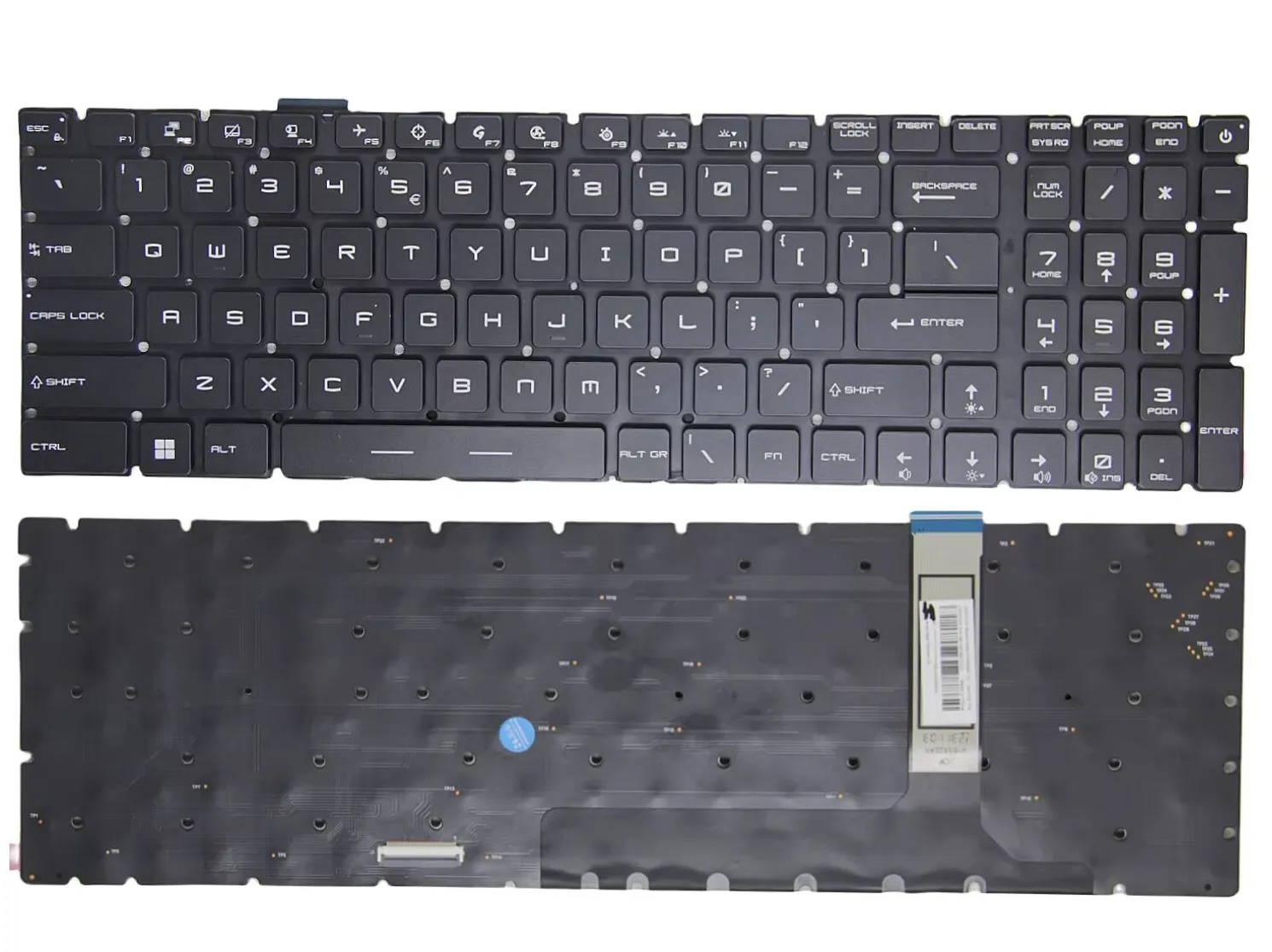 New for MSI Raider 17 Alpha 17 C7V/C7VG/C7VF MS-17KK Per-key RGB Backlit