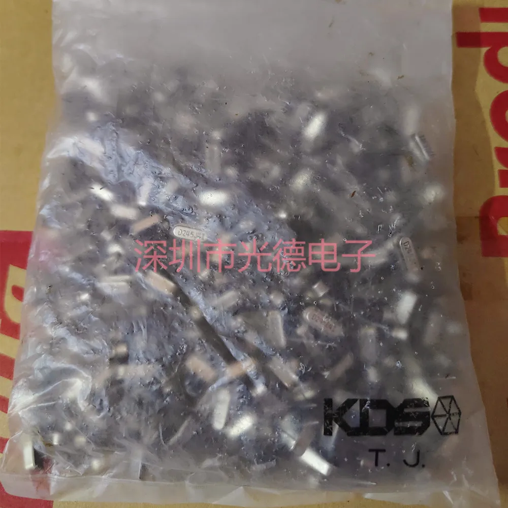 50pcs/imported in-line quartz crystal oscillator HC-49S 24.576MHZ 24.576M 2 pin spot