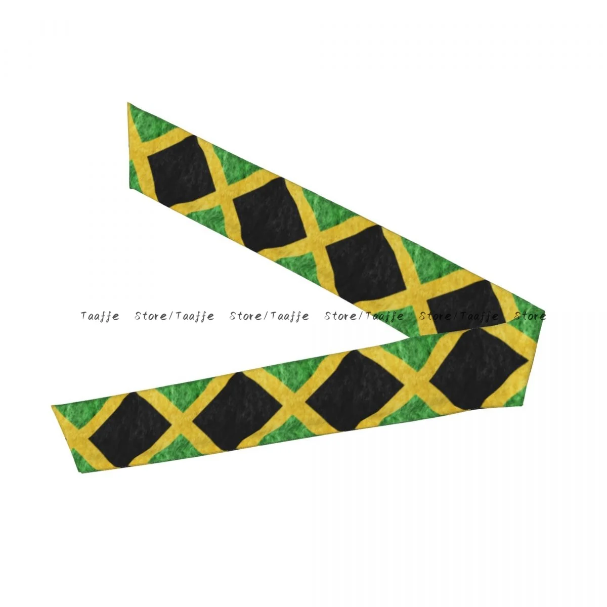 Sports Headband Head Tie Jamaica Metallic Flag Bandana Sweatbands Yoga Tennis Headwrap for adult