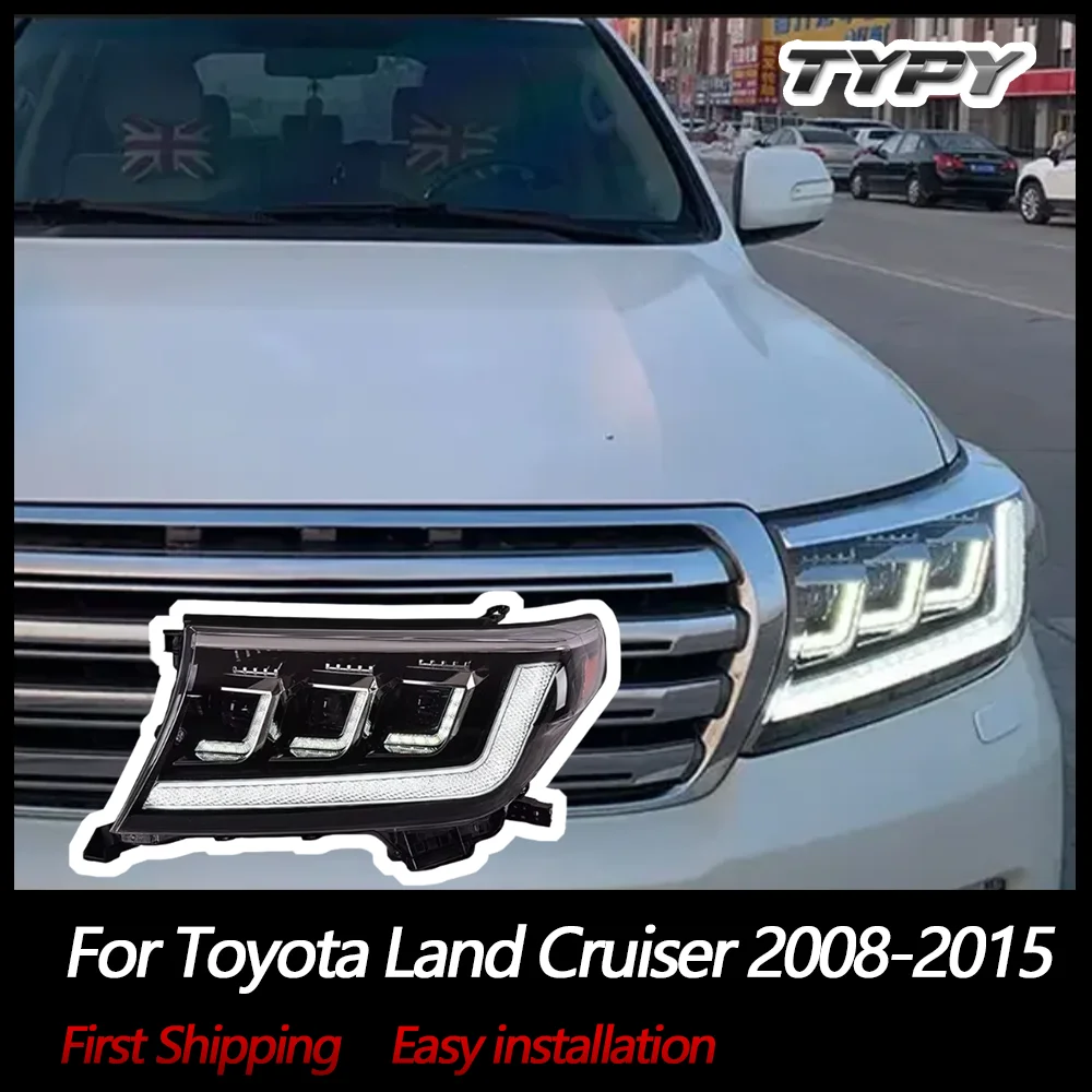 

TYPY Car Lights For Toyota Land Cruiser 2008-2015 Headlight LED Projetor head Lamp Daytime Running Light Automotive Accessories