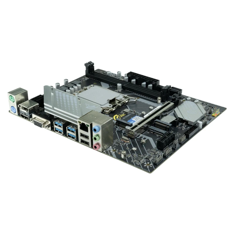 ASL B760M B760 Micro-ATX LGA 1700 Motherboard Mendukung Intel Core 12th 13th 14th Gen CPU DDR5 7000MHz OC Dual NVMe M.2 PCIe 4.0