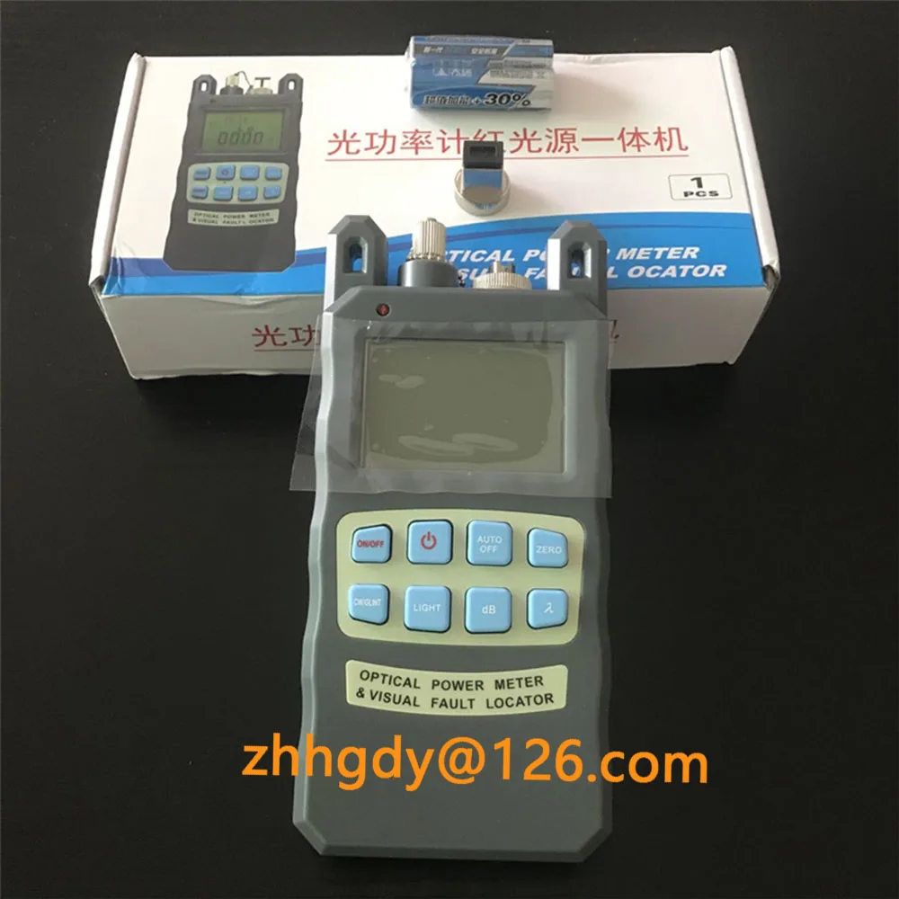 AUA-80A 2 IN 1  FTTH Fiber optical power meter -70 to +10dBm and 10mw 10km Fiber Optic Cable Tester Visual Fault Locator VFL