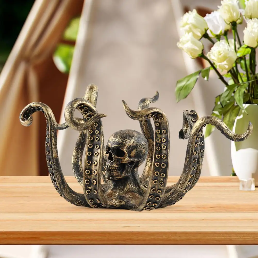 Octopus Cup Holder Octopus Mug Holder Bronze Resin Sea Figurine for Kitchen Countertop Coffee Cup Organizer Stand Rack Home