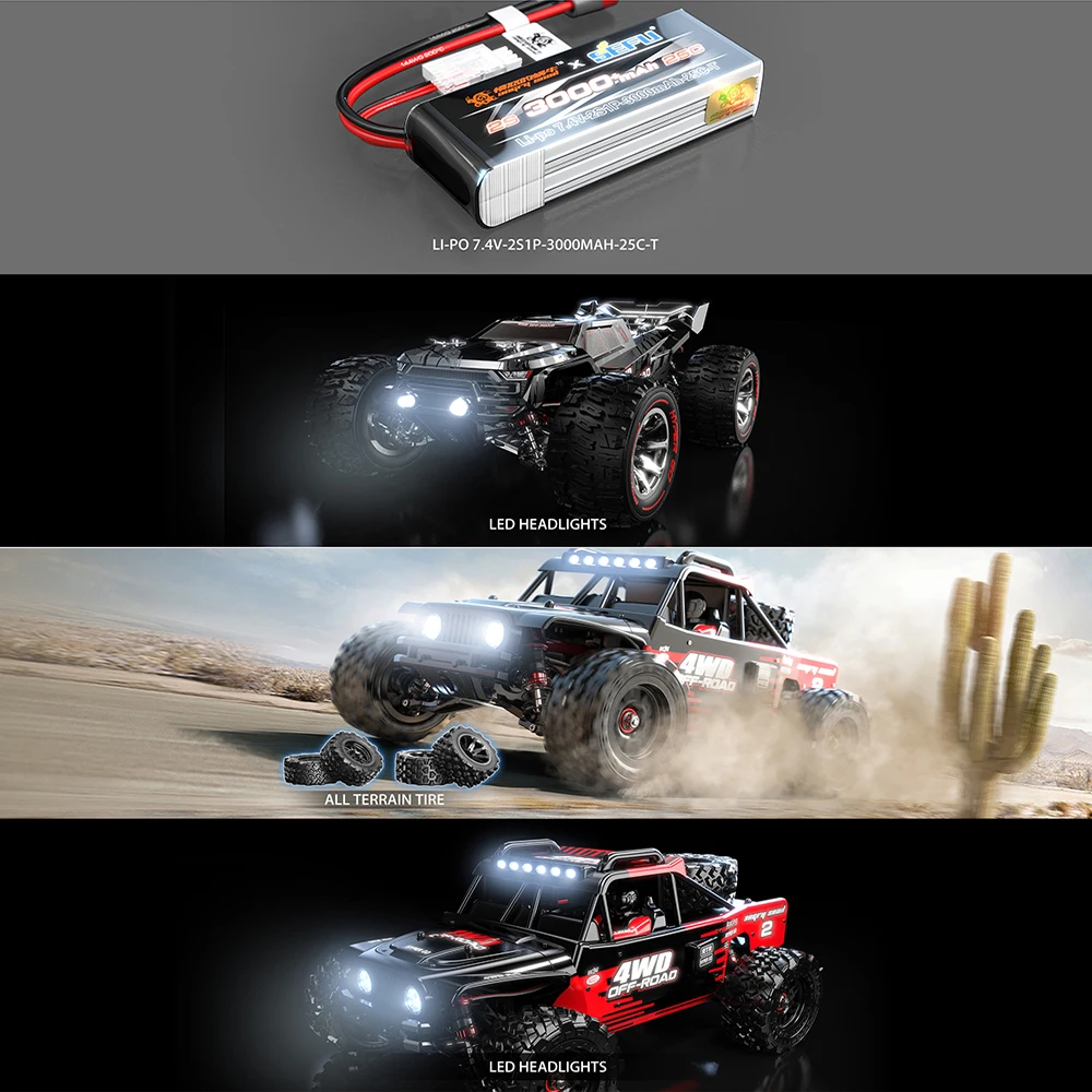 MJX 14210 14209 Brushless 1:14 RC Car 80KM/H 4WD Electric High Speed Off-Road RC Drift Monster Truck VS WLtoys 144010 Toys