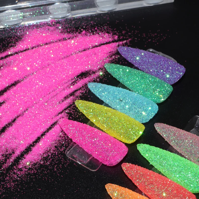 10g Iridescent Bulk Glitter Nail Powder Sparkly Pigments Decoration Manicure Accessories DIY Crafts Nail Supplies Professionals