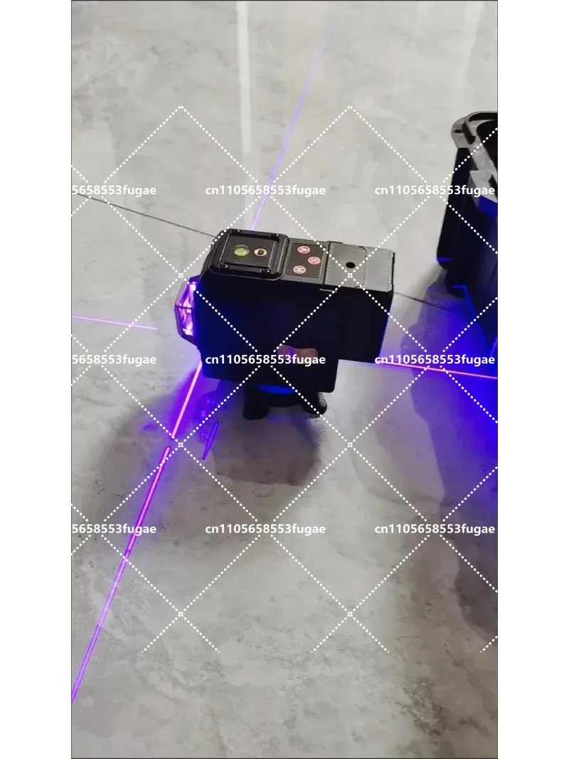 8/12/16 Lines Laser Level 360° Self-Leveling Horizontal Vertical Cross Bright Purple Beam with Remote Control