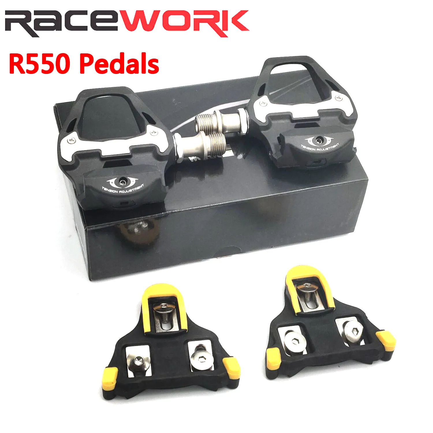 RACEWORK for Ultegra PD-R8000 SPD-SL Road Bicycle Bike Pedals Clipless Pedals With SM-SH11 Cleats Cycling Pedal Accessories