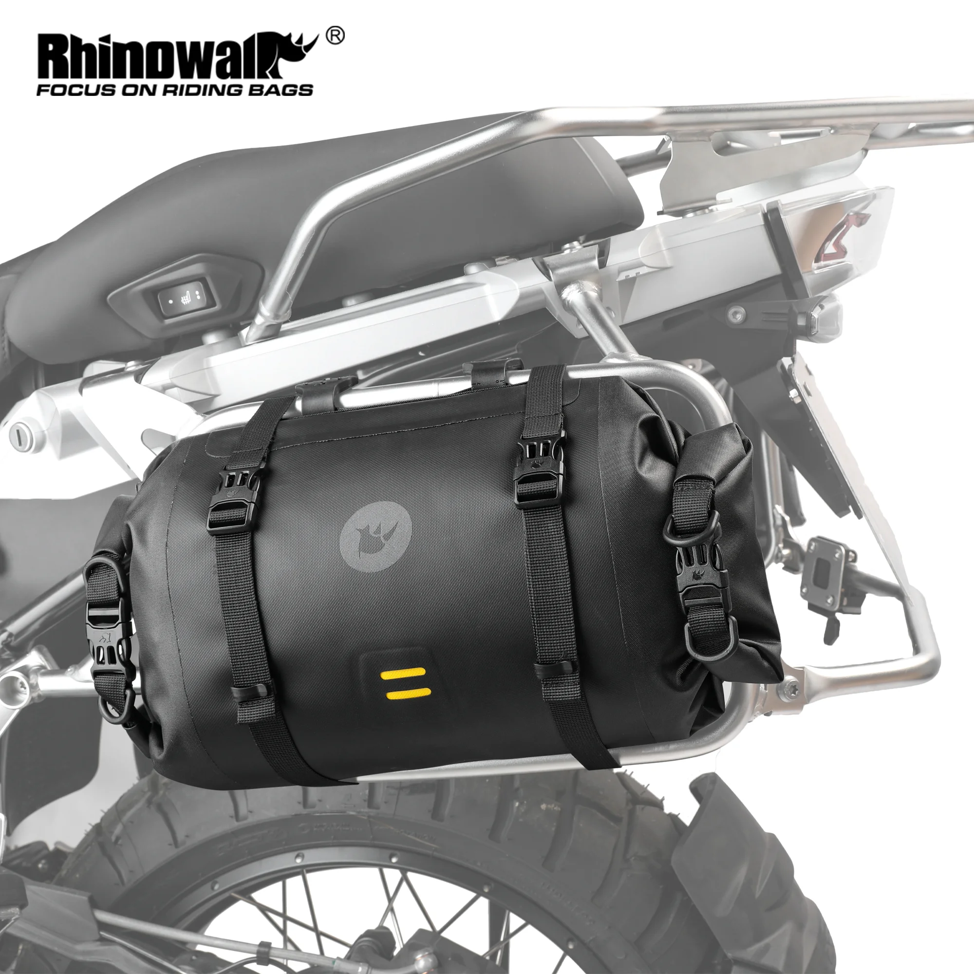 Rhinowalk Motorcycle Side Bag 100% Waterproof 8L/12L/16L/24L Big Capacity Motor Luggage Saddle Bag Outdoor Pannier Trunk Bag