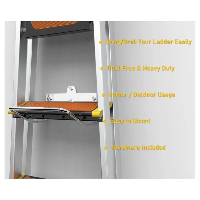ABMR-Ladder Rack Hanger Heavy Duty For Garage Wall-Storage For Ladders, Strollers& Chairs