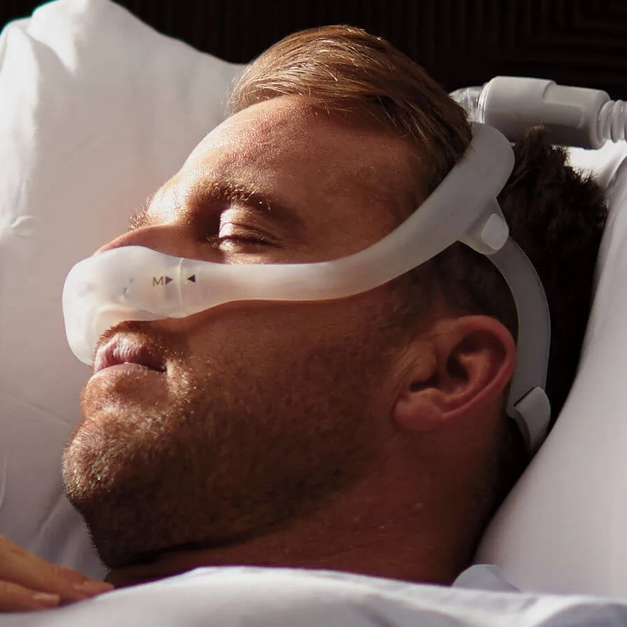 DreamWear Nasal Pillows with Headgear and Four Cushins（S, SW ,M,MW ）for Sleep Snoring and Apnea Universal for all ventilators