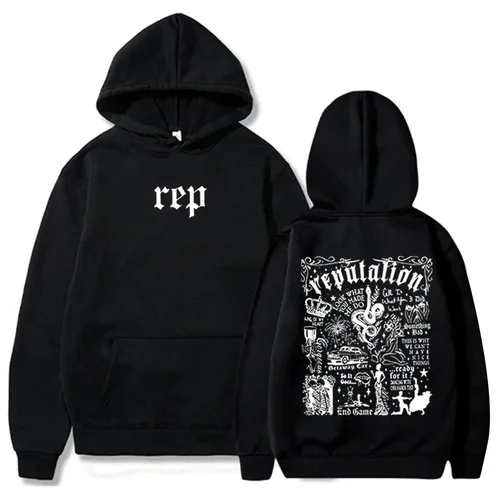 Imagen 2 del producto Sudadera con capucha Taylor Reputation Sudadera con capucha de música pop Sudadera de música Taylor Regalo para amantes de la música Jersey rápido Tops Ropa de calle
