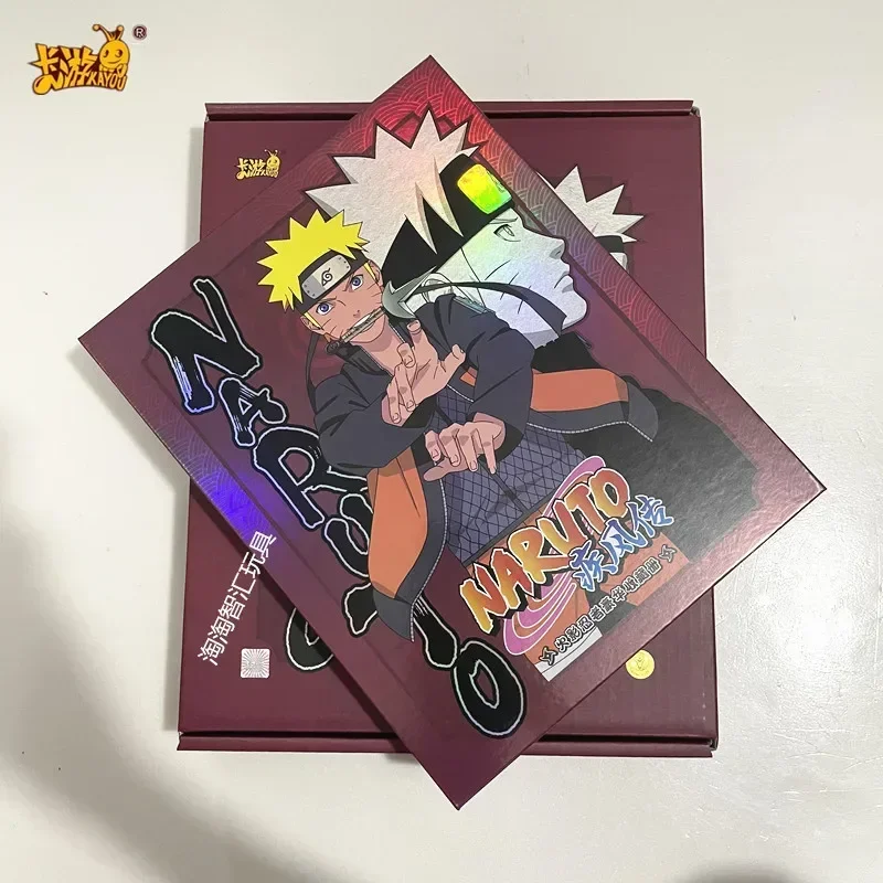 KAYOU Genuine Naruto Cards Box Anime Figure Card Booster Pack Sasuke Collection Flash Card Toy Birthday Christmas Gift for Kids