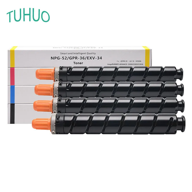 

1PCS NPG-52 GPR-36 C-EXV34 Toner Cartridge For Canon iR ADV C2020 C2025 C2030 C2225 C2230 C2220 Printers NPG52 BK:320g CMY:200g