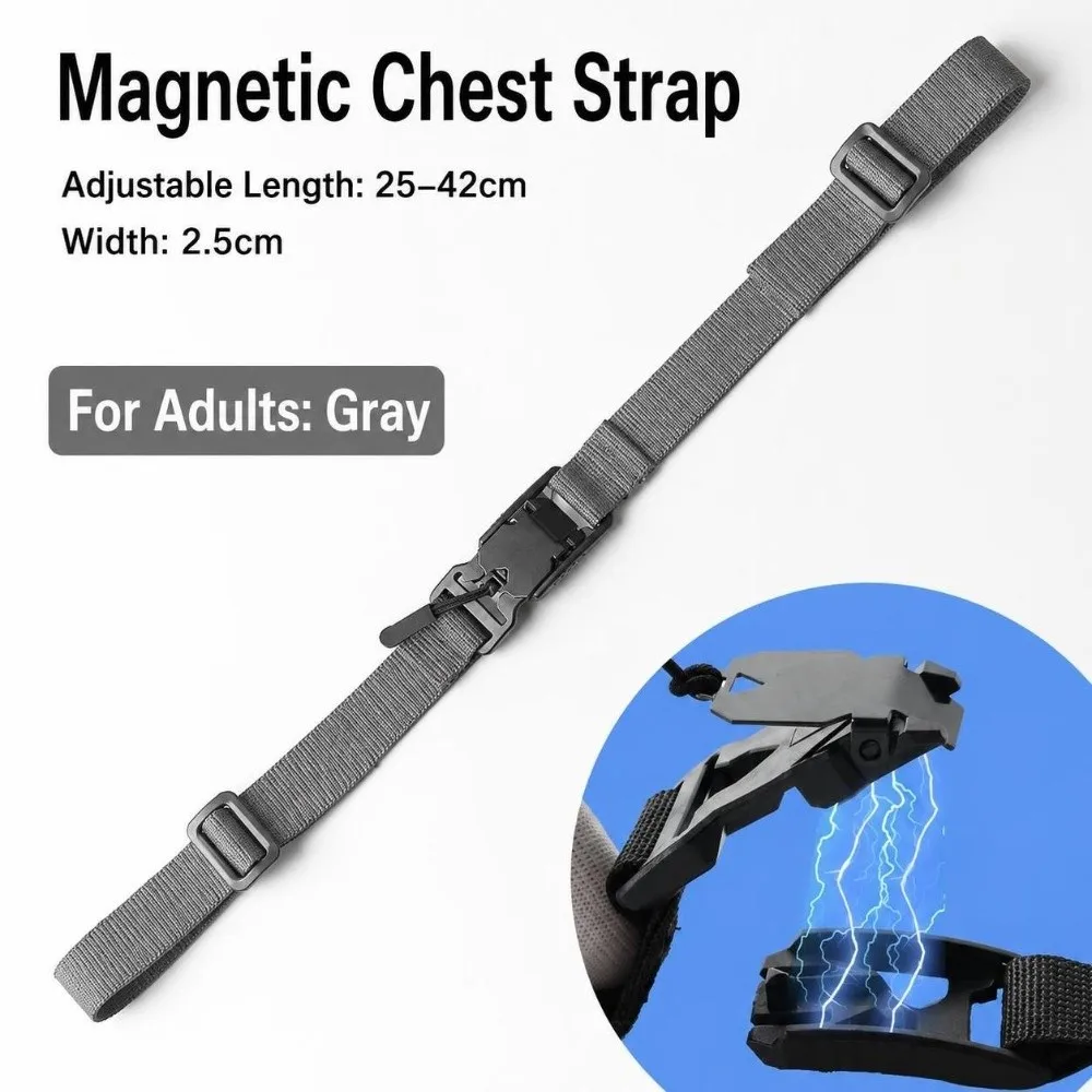 Magnetic Buckle Backpack Chest Pack Strap Easy Detachable Adjustable Length Adjustable Shoulder Strap Versatile Durable
