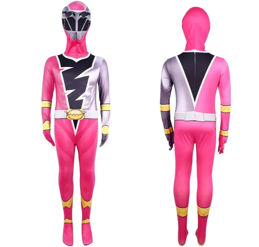 Anime Fancy Adult Kids Ranger  Cosplay Costume Jumpsuit Halloween Party Role Play Child Men Clothes