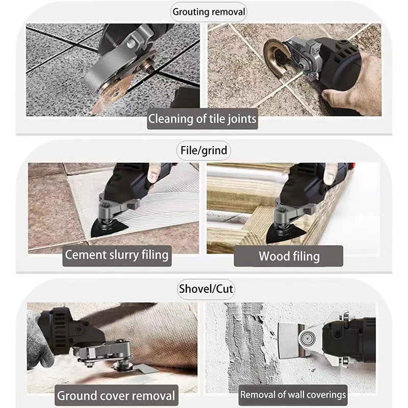 Professional Angle Grinder Changed To Universal Treasure Multifunctional Tools Of Cutting Polishing Shovelling Cleaning