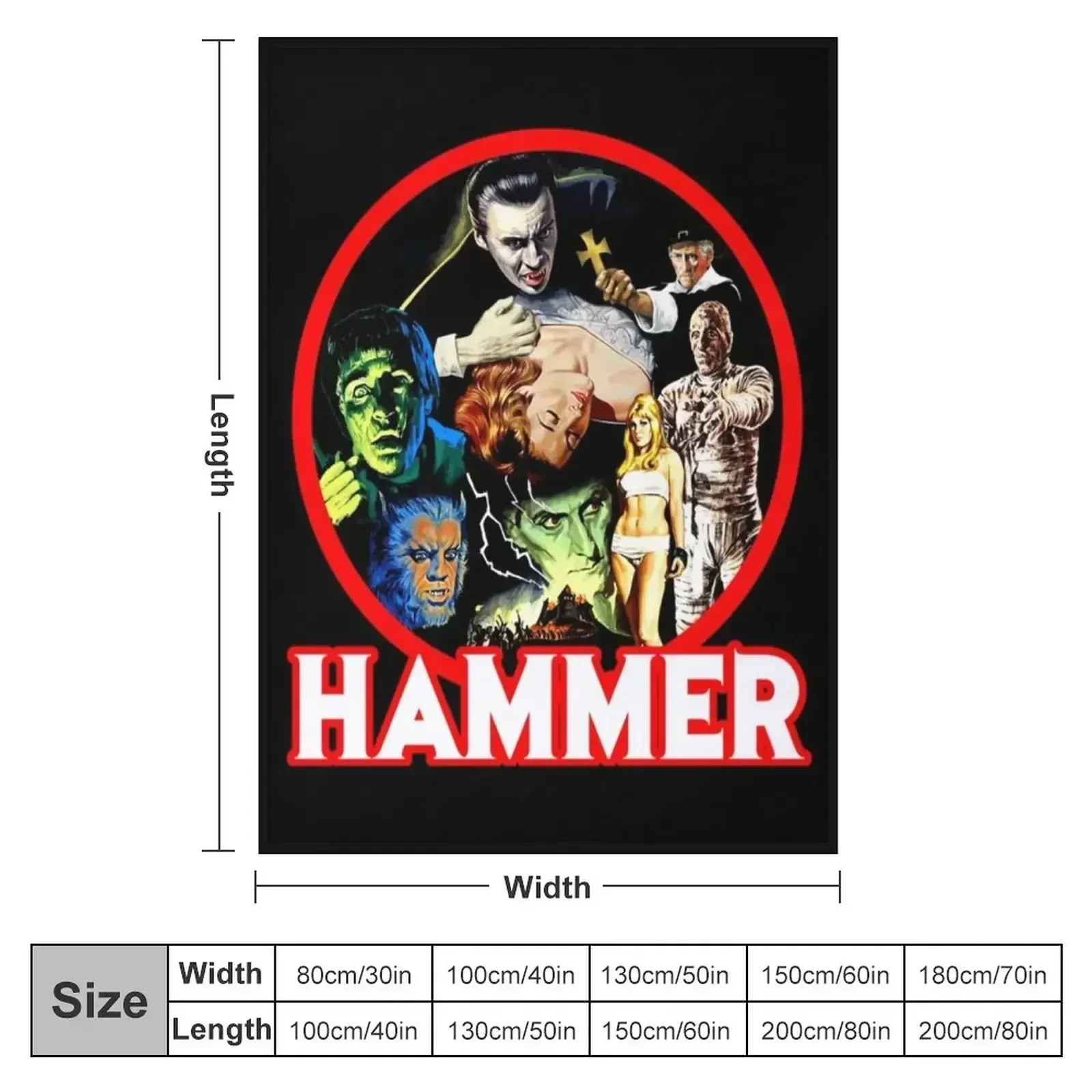 Hammer Classic . Throw Blanket christmas decoration Thin Personalized Gift Large Thermal Furrys Blankets