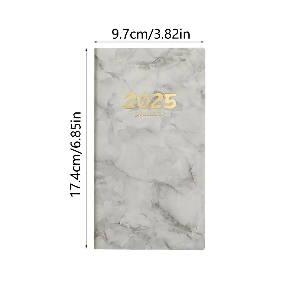 ورق سميك احترافي 2025 مخطط يومي مقاوم للاهتراء غطاء ناعم مبطن دفتر التقويم المرجعية جدول الأعمال المفكرة هدية عظيمة