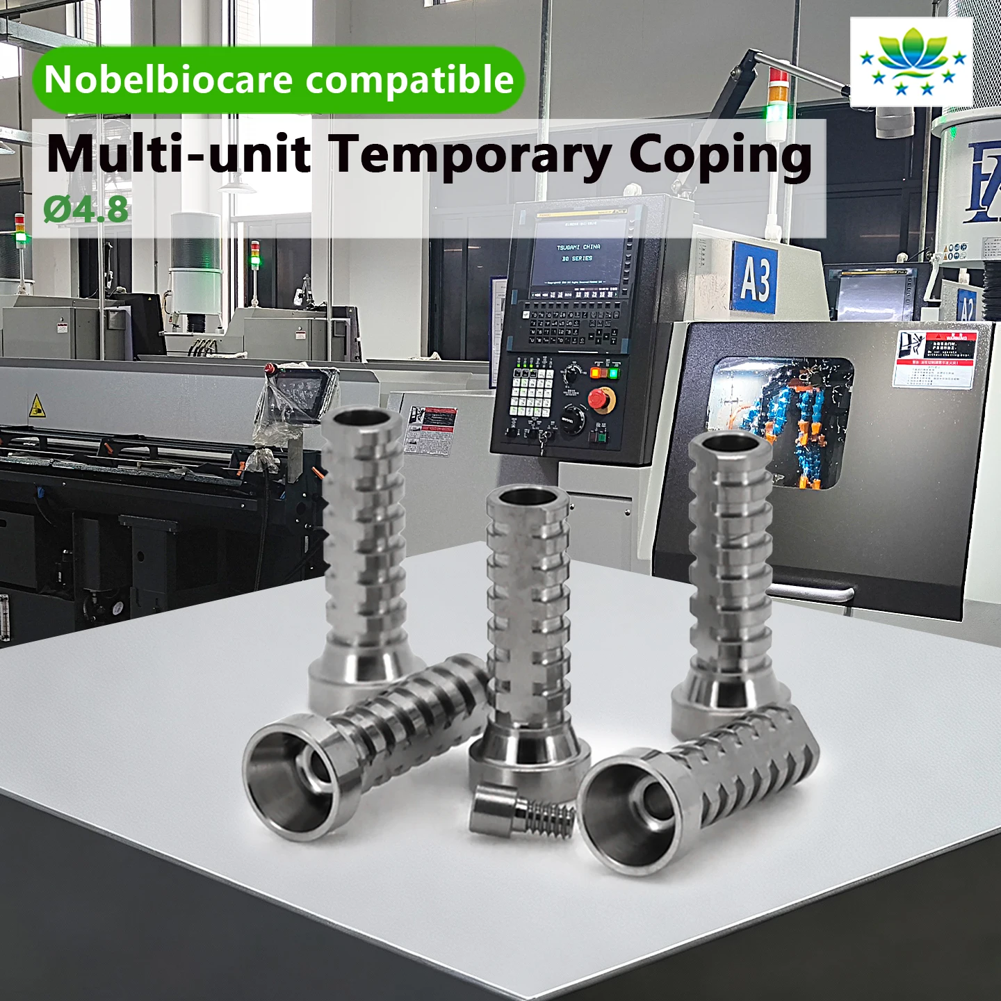 Temporary Cylinder for Multi-unit Abutment Fits Nobel Biocare Prosthetic Screw Retained Abutment for Lab Factory Direct Sales