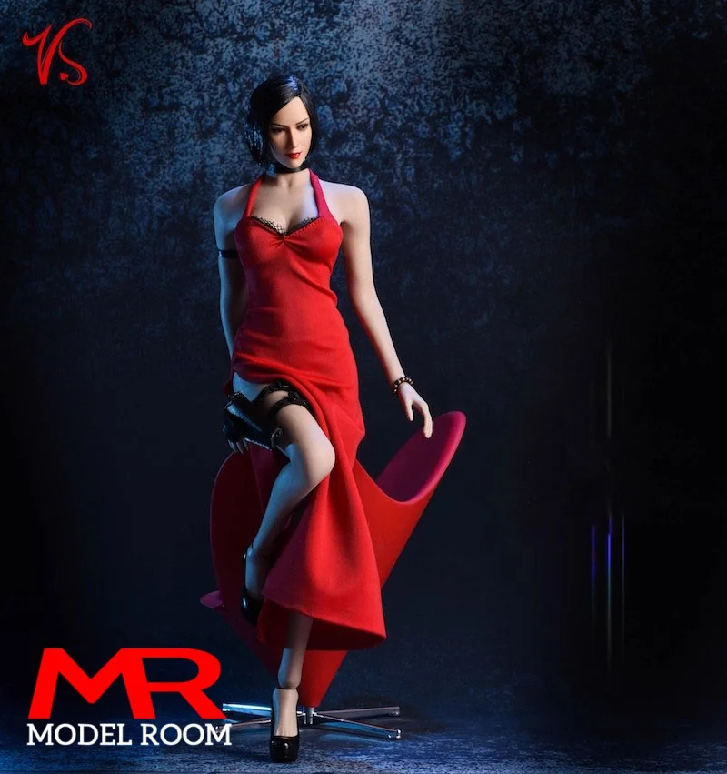 Vstoys 18XG14 1/6 مقياس أنثى معلقة الرقبة تنورة طويلة فستان سهرة الملابس نموذج صالح 12 ''أنثى الجندي عمل الشكل الجسم