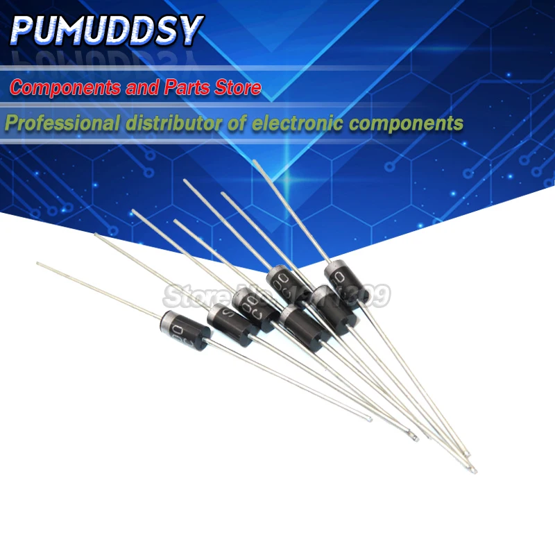 50PCS SCHOTTKY DIODE SR2100 2A 100V DO-15 DIP