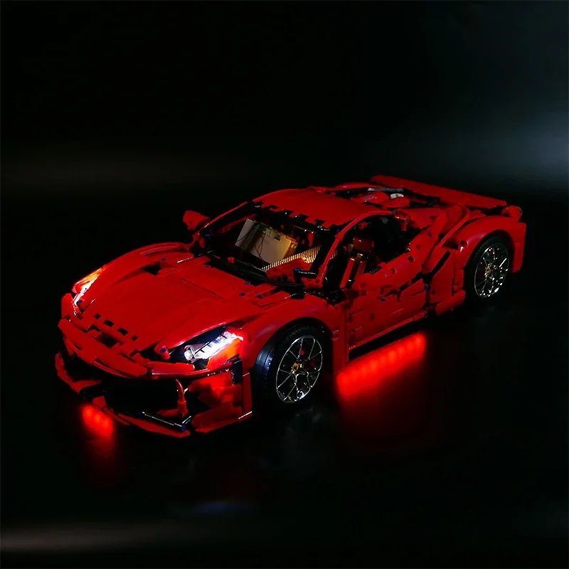 DIY RC LED Light Kit For LEGO KBOX 10304 458 Technical Sports Racing Car   (Only LED Light,Without Blocks Model)