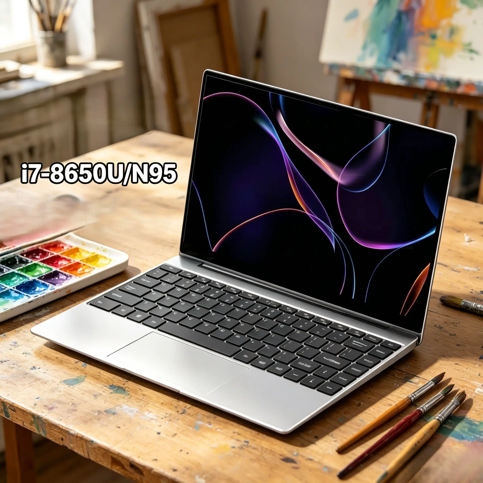 14.1 Inch FHD Ultra Slim Notebook, Intel Core 8650U Processor, Windows 11, 16GB 32GB Portable Business Office Laptop