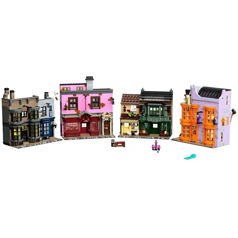 19015 5544Pcs Diagoned Alley Building Blocks ชุดอิฐภาพยนตร์คลาสสิก Series เด็ก DIY ของเล่นสําหรับของขวัญเด็ก 10217 75978