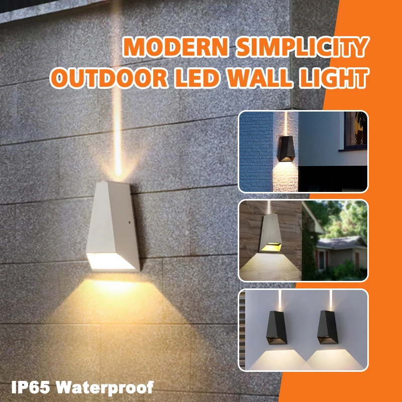 

Outdoor Lighting Courtyard Garden Porch Light Up&Down Lamp Beam Style Wall Lights IP65 Waterproof 85-265V Sconce Decorate Light