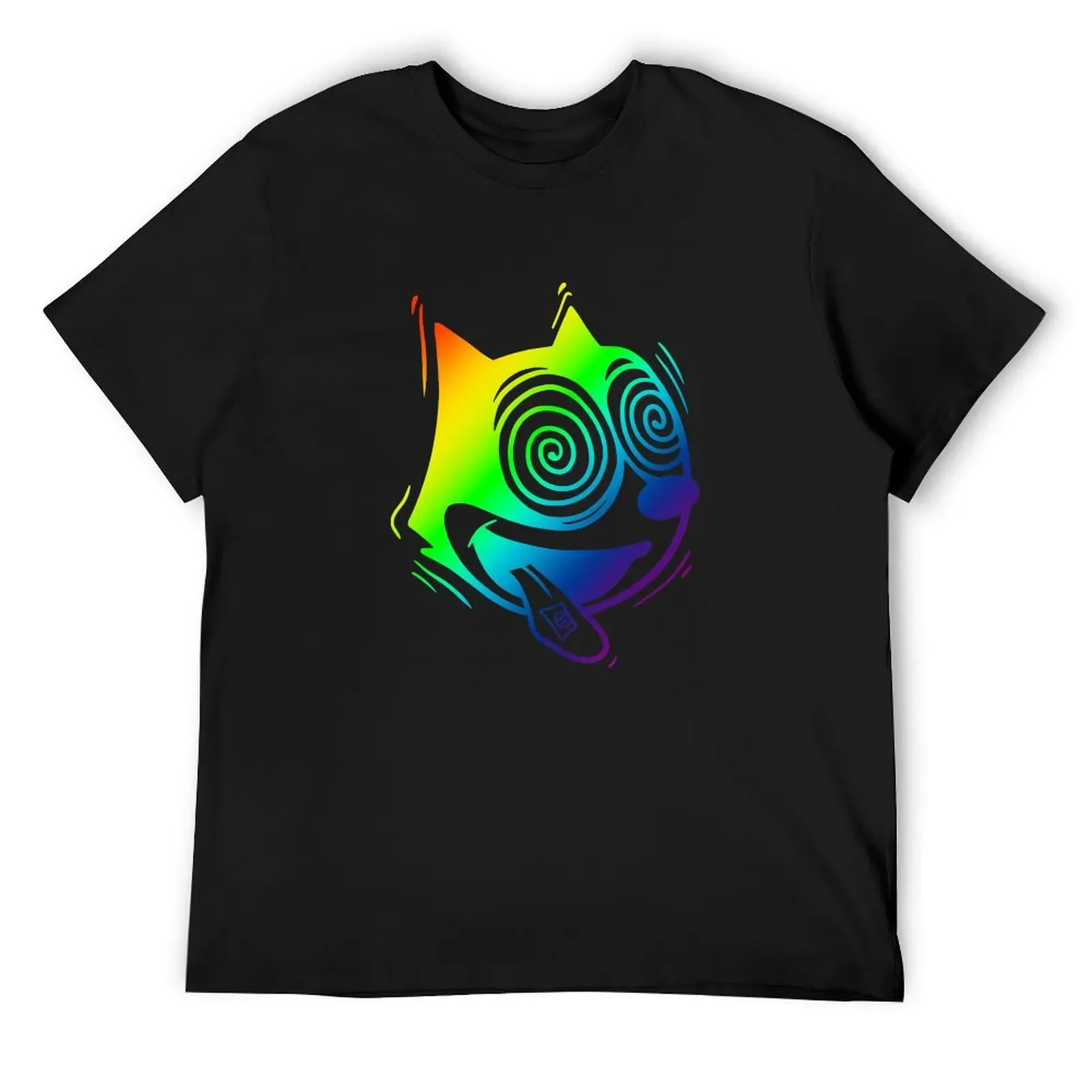 

Trippy Felix (Rainbow) T-Shirt summer clothes football t shirt Luxury man blue archive mens champion t shirts