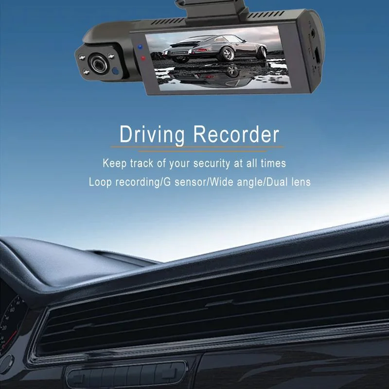 كاميرا Dashcam Count Dash للسيارة، مسجل قيادة السيارة بزاوية واسعة مع مستشعر G للرؤية الليلية بالأشعة تحت الحمراء، شاشة IPS 3.16 بوصة 1080P HD