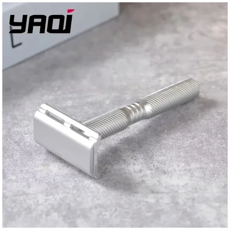 YAQI Ghost (Aluminum Version) Ultra Light Light Weight Safety Razor | Hypoallergenic Men's Travel Shaver Tool Wet Shave Tools