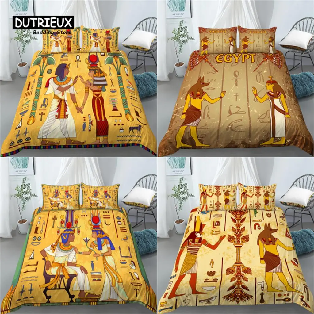Home Living Luxury 3D Indian Totem Print 2/3Pcs Comfortable Duvet Cover PillowCase Bedding Sets EU/US/AU Size