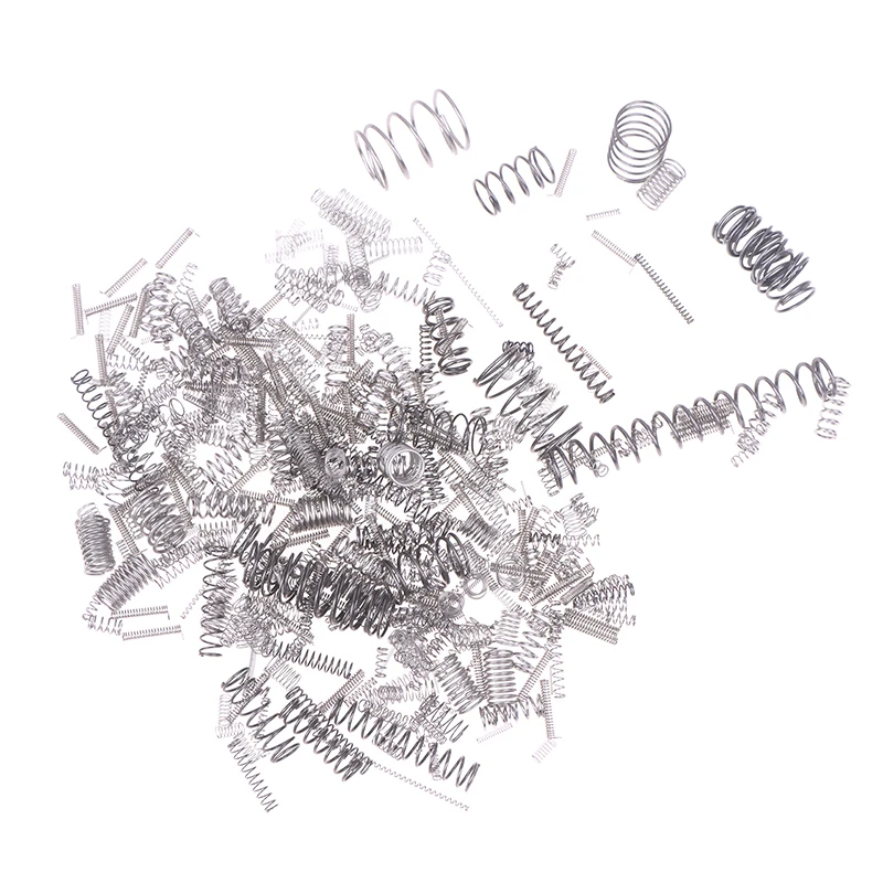 

200Pcs Size 10-2cm Mixed Mini Spring Parts Hardware Accessories Stainless Steel Compression Spring Ballpoint Pen Spring