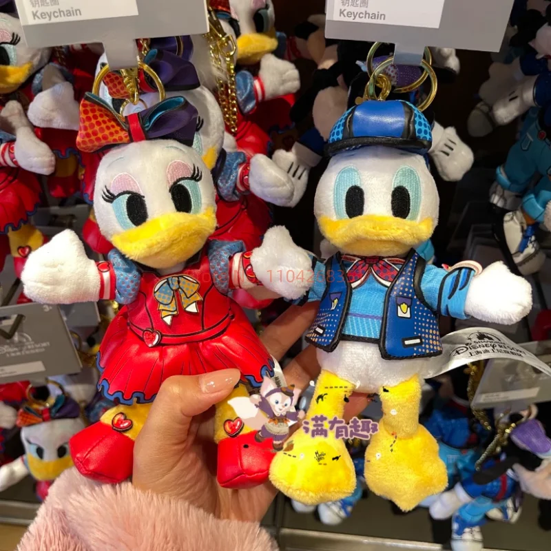 

Мягкая плюшевая кукла-брелок Disney Donald Duck Daisy Duck из серии Colorful Celebration, подвеска для рюкзака, игрушка для пары, подарок