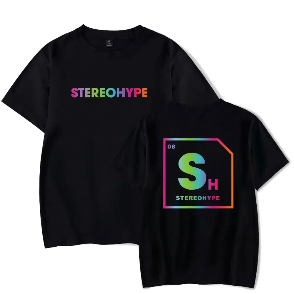 

James Hype Tour Merch Stereohype Short Sleeve T Shirt Women Men Summer Crewneck Short Sleeve Funny Tshirt Graphic Tees