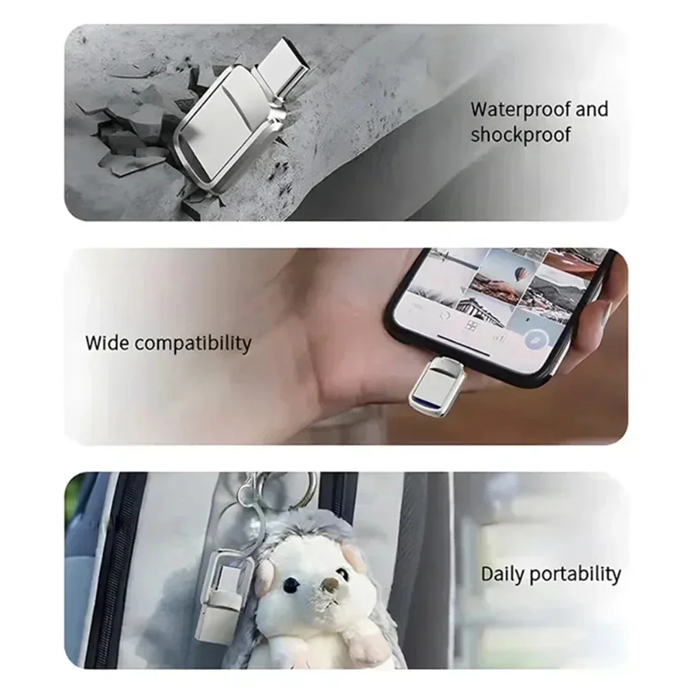 Xiaomi USB 3.2 2 تيرا بايت محركات أقراص فلاش عالية السرعة محرك القلم المعدني مقاوم للماء تخزين الذاكرة U القرص عصا القلم محرك 1 تيرا بايت 512 جرام 256 جرام 128 جرام #5