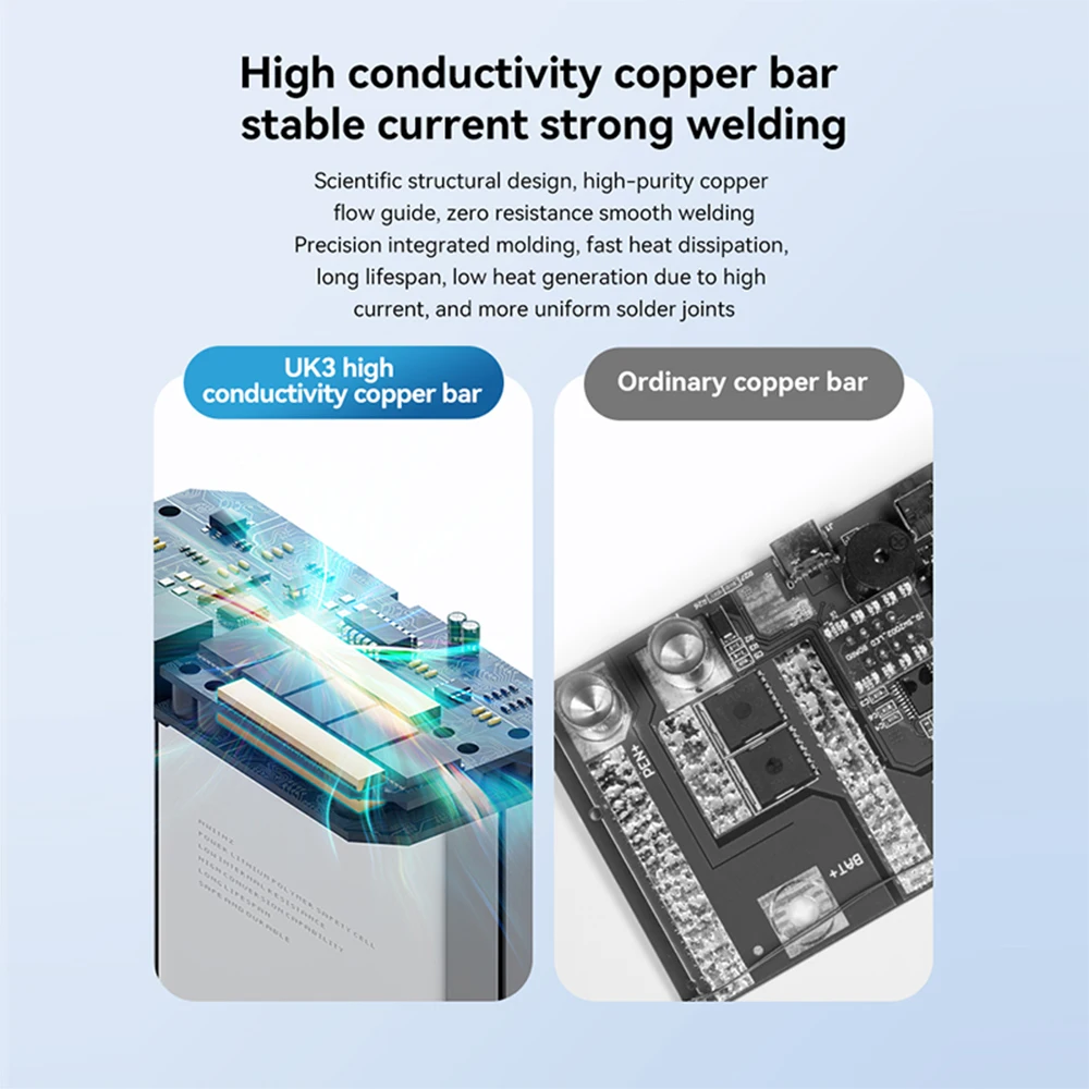 AWithZ UK3 pédale soudeuse par points bricolage feuille de Nickel Machine de soudage par points type-c charge 18650 batterie au Lithium Portable soudeuse par points