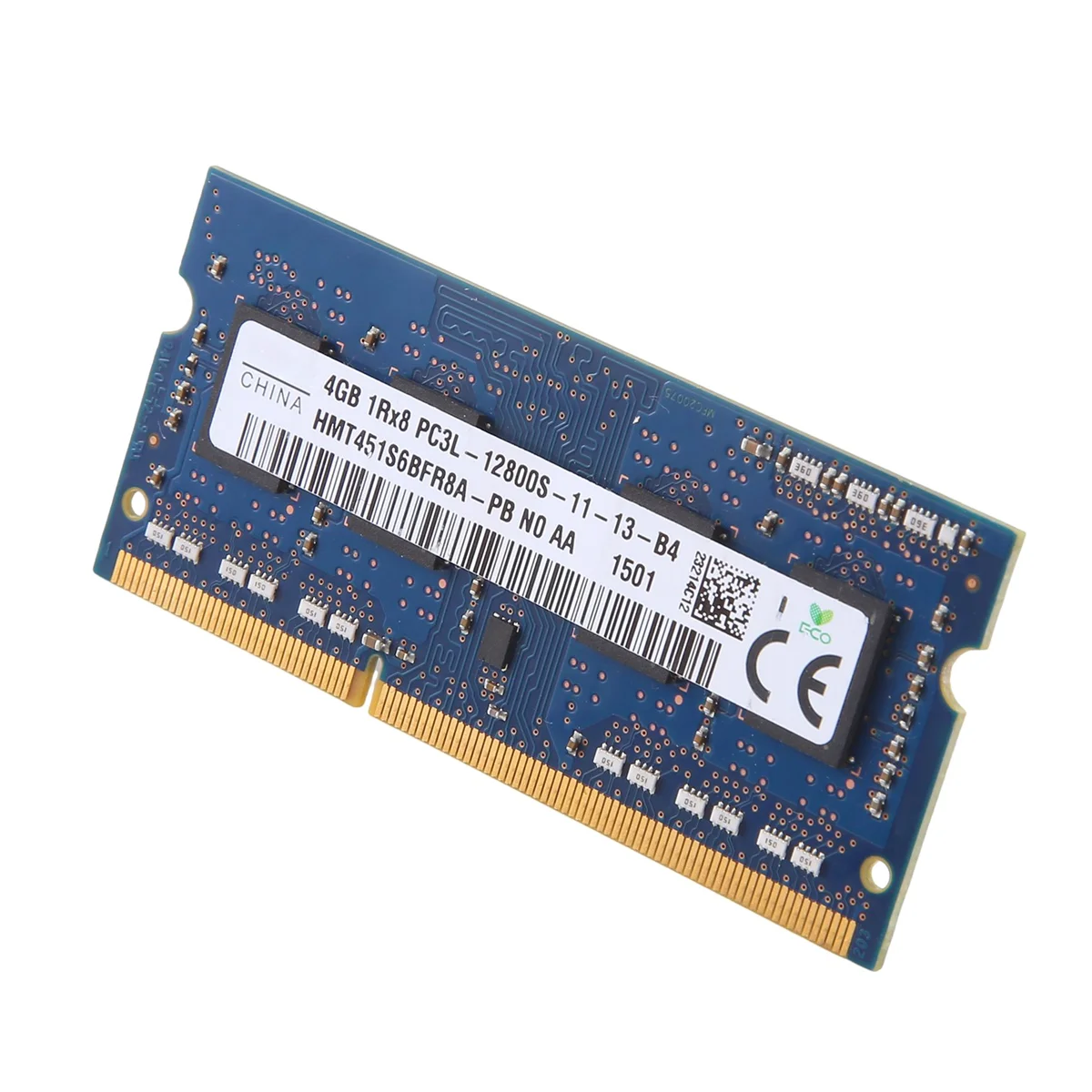 Para Hynix DDR3 4GB memoria RAM para ordenador portátil 1600Mhz PC3 12800 1RX8 1,35 V 8 IC memoria SODIMM solo para Intel