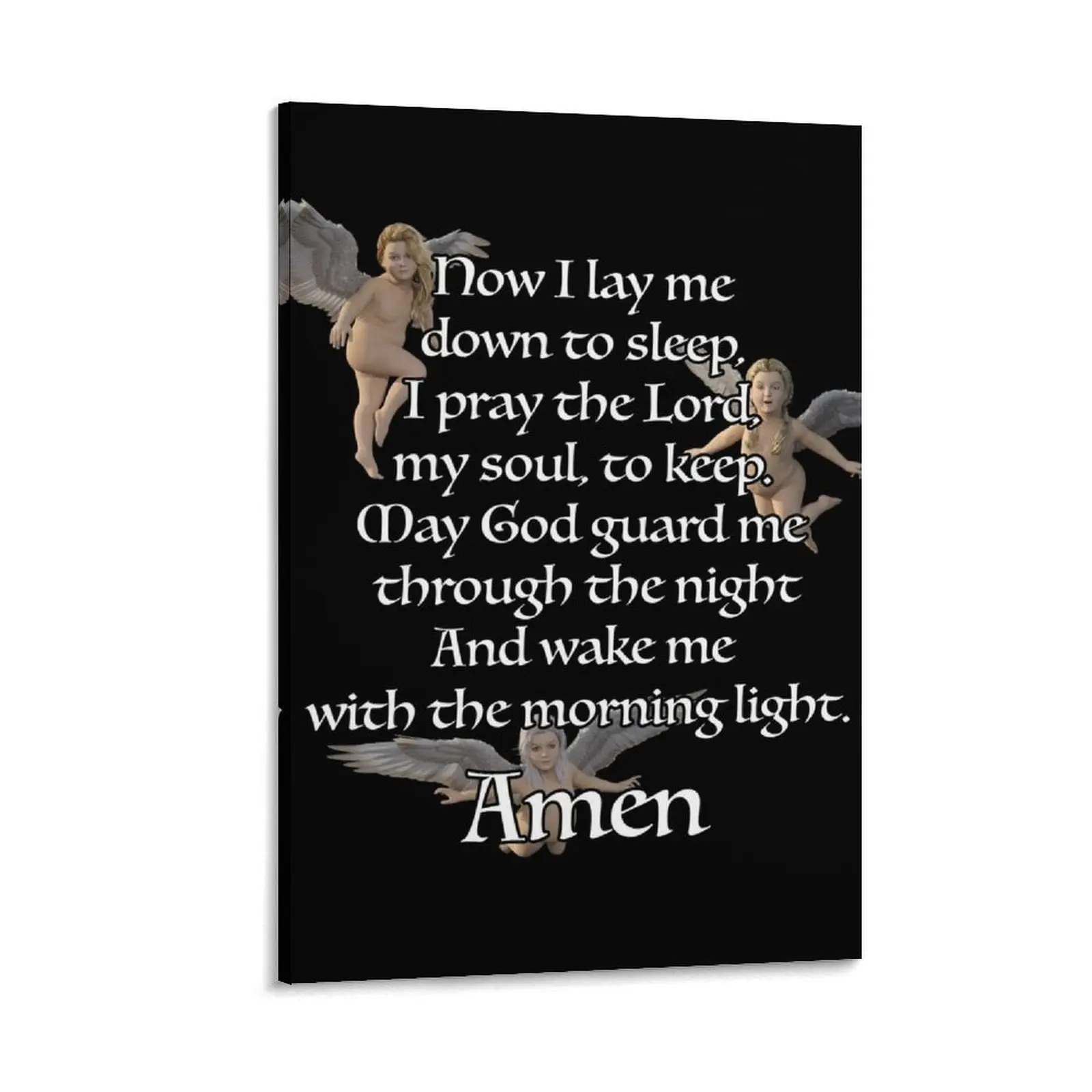 

Bedtime prayer for Children Canvas Painting anime room decorations aesthetic modern home decoration poster anime