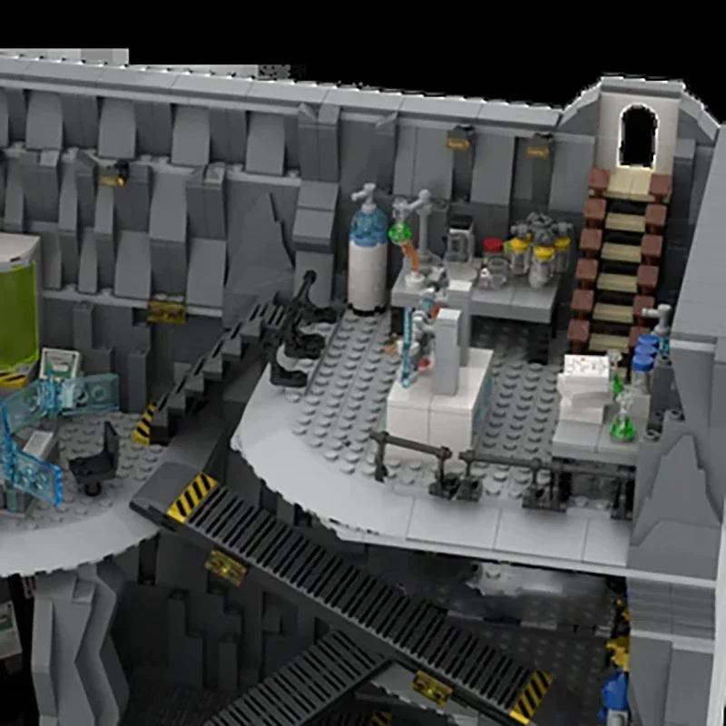 Herói filme ycmoc blocos de construção batcave modelo tecnologia tijolos diy montagem cavaleiro das trevas brinquedos para crianças 4434 pçs