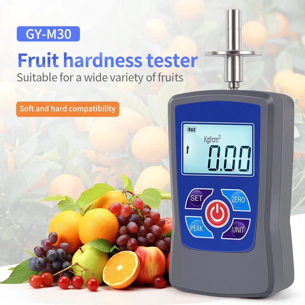 Portátil Digital Fruit Dureza Tester Penetrômetro para Maçãs Peras Uvas Ostates Dureza Test Checker Gy-m15 M30