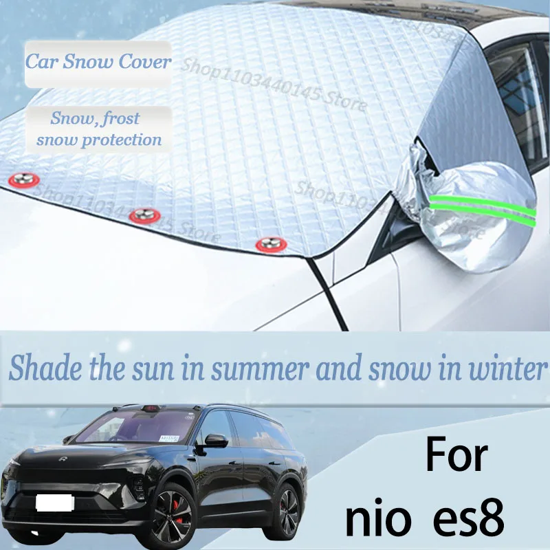 

For nio ec8 car Snow Windscreen, Snow, Frost, Dust and UV Visor, Winter car clothing, thick magnetic