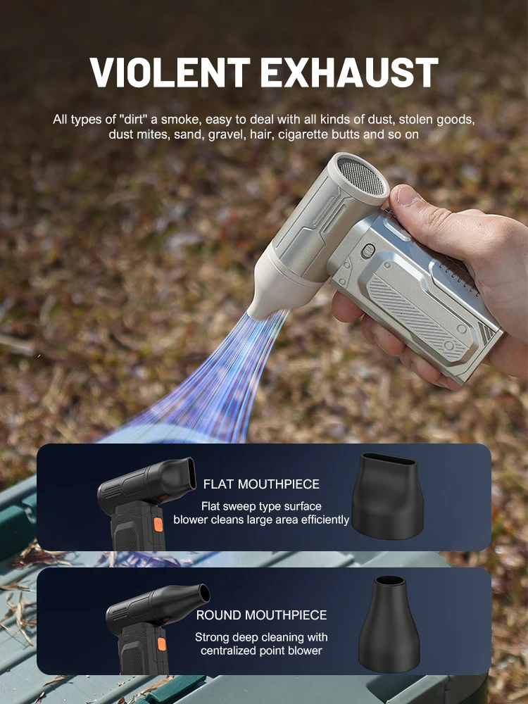 Mini Turbo jetventilator 80000 RPM/ 130000 RPM Elektrische Jet Fan Blower Auto Computer Schoonmaken Tool Elektrische Air Duster Voor Stofreiniging