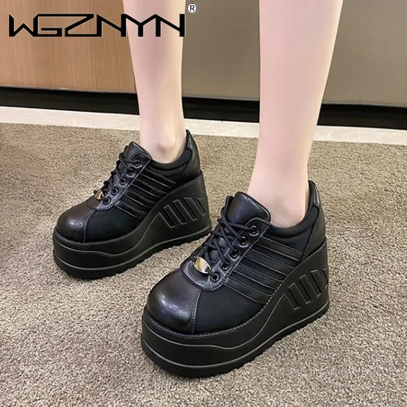 Punk Gothic Pumps Women 2024 New Thick Sole Brand Platform Mary Jane Shoes Wedge High Heels Party Cosplay Designer Lolita Shoes