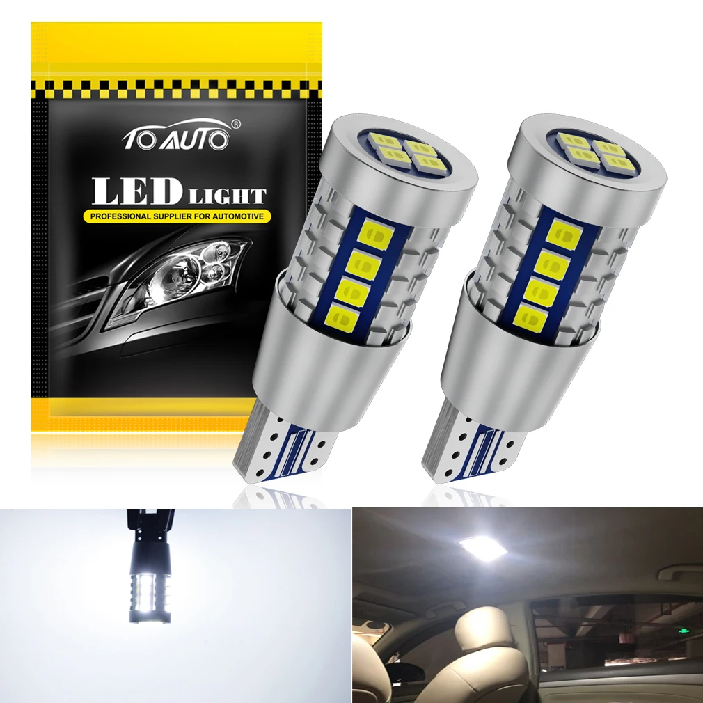 

2 шт., автомобильные лампы Canbus 20 SMD T10 W5W 194 168, лм 12 В